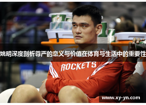 姚明深度剖析尊严的意义与价值在体育与生活中的重要性